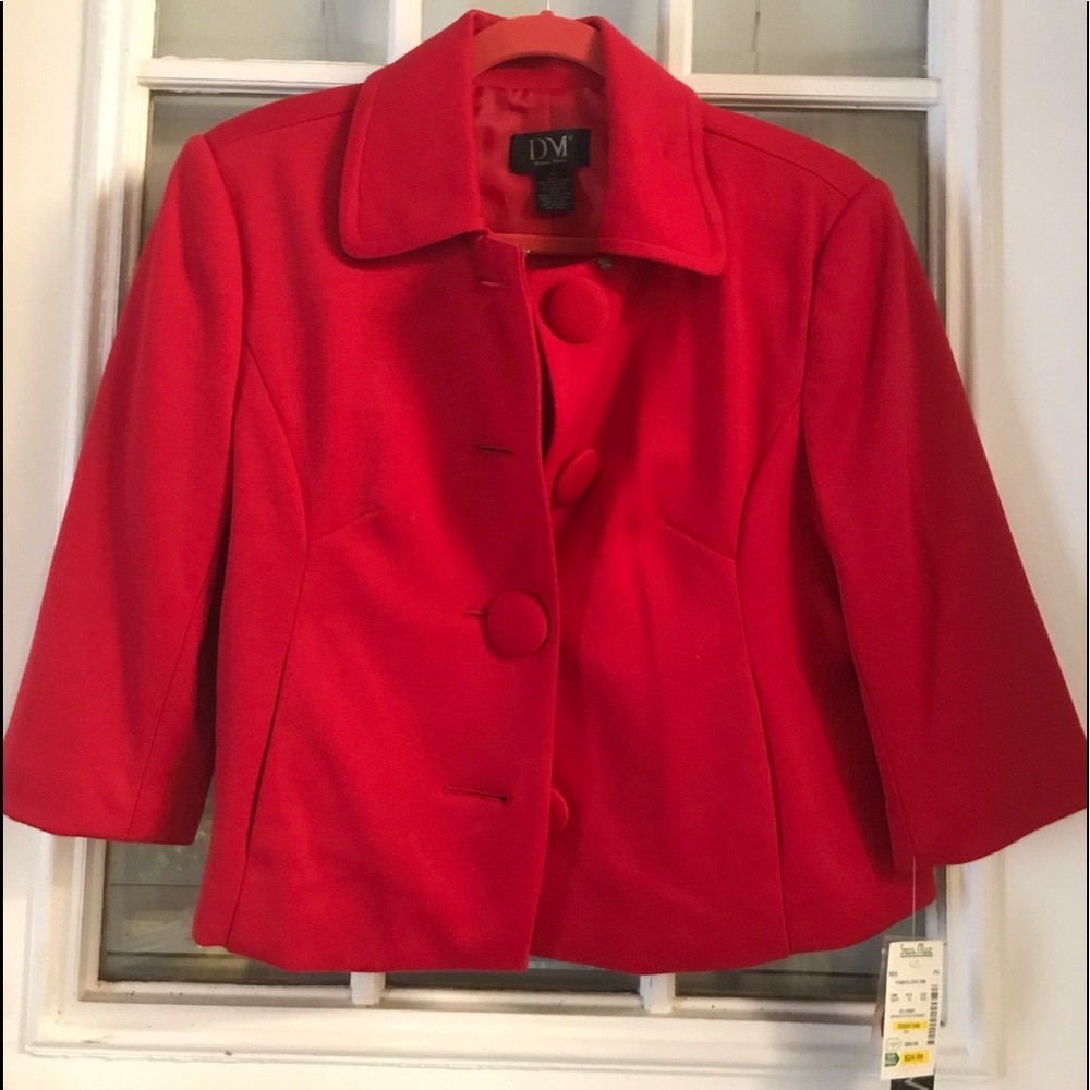 COPY - NWT Lightweight Red Jacket with lining Size PS